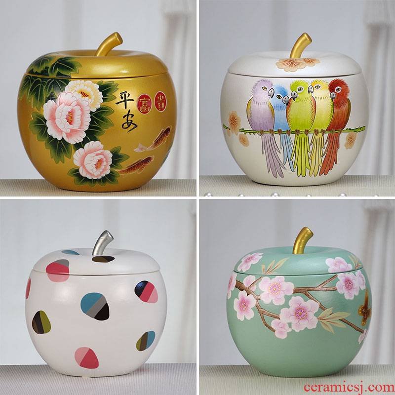The Big well apple storage tank is made pottery handicrafts creative hand - made ornaments rich ancient frame sitting room ark, furnishing articles