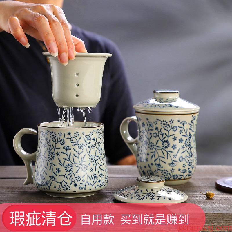 The Filter ceramic cups with cover with the Filter glass tea cup office keller of coffee cup tea cups