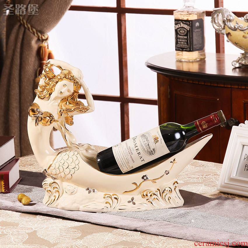 SAN road fort European ceramic mermaid wine wine ark, adornment inside adornment furnishing articles wedding gift