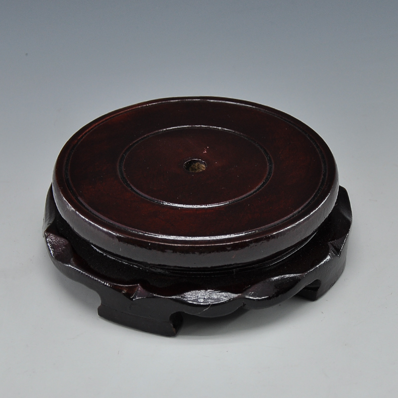 Scene rhyme and household puts handicraft furnishing articles into the base ceramic wooden base