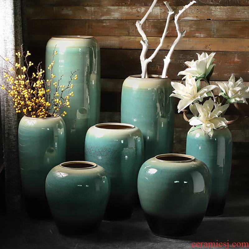 Vase furnishing articles flower arranging large sitting room be born American Chinese I and contracted Europe type flower arrangement of jingdezhen ceramics