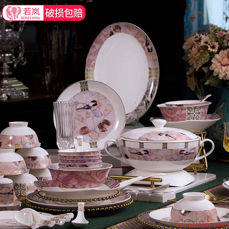 If haze ipads porcelain tableware suit creative European - style home Mary ceramic bowl dish bowl chopsticks 0. The full set of dishes