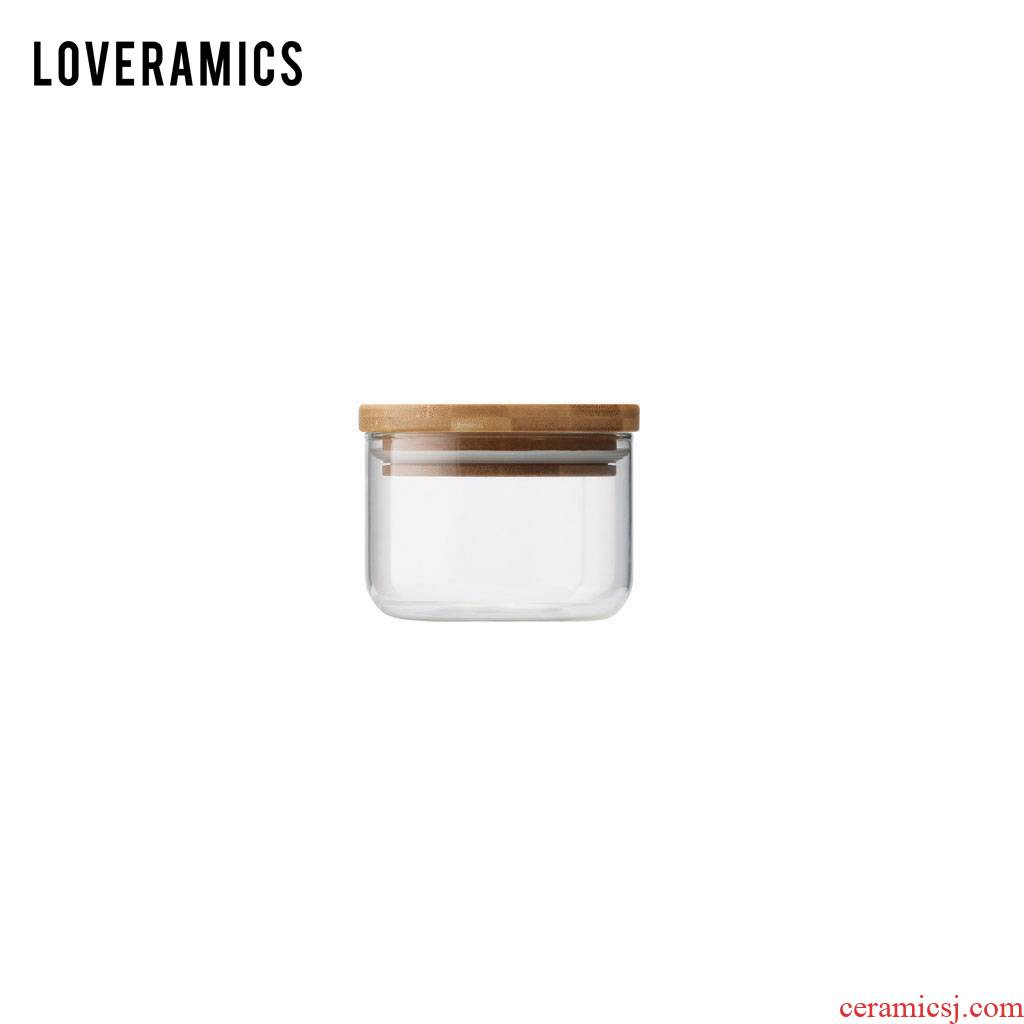 Loveramics love Mrs Beginner 's mind + 300 ml of household moisture - proof glass piggy bank glasswares bamboo cover