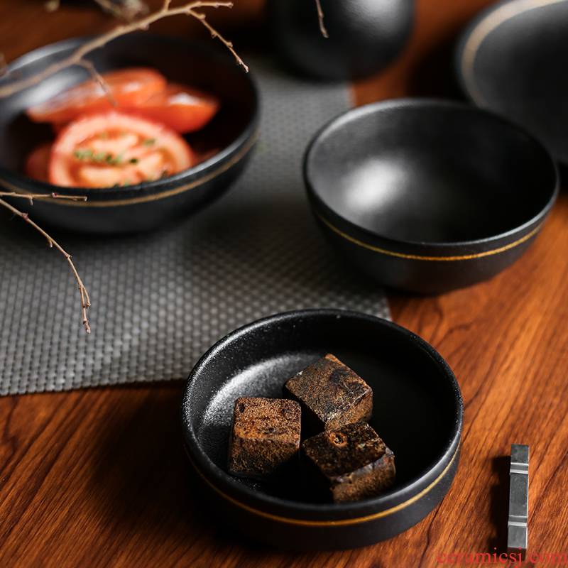 Tao soft creative ceramic tableware dishes Europe type rice bowl tall bowl of sauce up phnom penh dish flavor hot pot dishes
