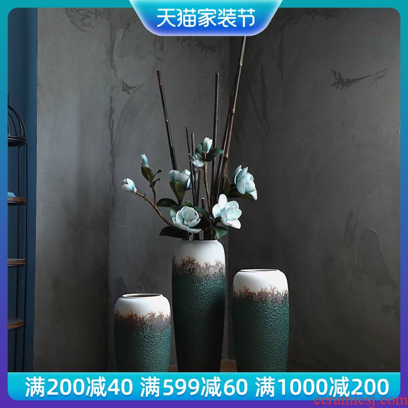 Jingdezhen ceramic flower, dried flower arranging flowers is contracted and I sitting room porch window hydroponic container European vase