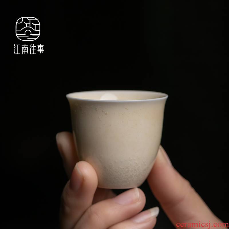 Jiangnan hand past kung fu small sample tea cup tea cups of household ceramics firewood single tea tea set single CPU