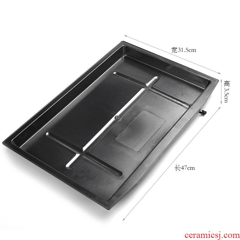 Tea accessories base tray was water pans drawer plastic chassis ground water drainage plate can meet the drainage