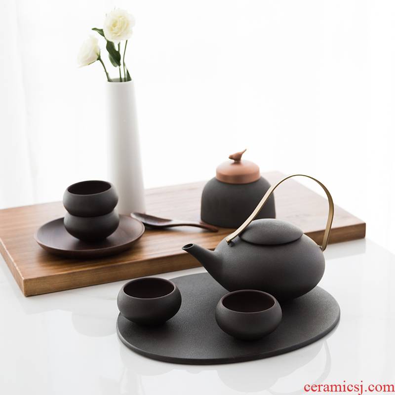TaoDian teapot teapot single household ceramic kettle tea pot special - purpose boiled suit the teapot