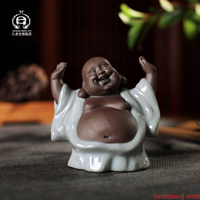 DH creative furnishing articles of small and medium - sized monk monk Buddhism zen tea pet jingdezhen ceramic tea set ceramic tea accessories