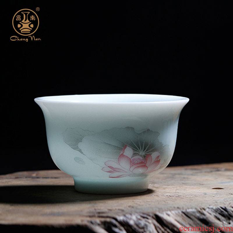 Prosperous south ceramic sample tea cup jingdezhen porcelain kung fu tea tea cup powder enamel products cup tea cups a cup
