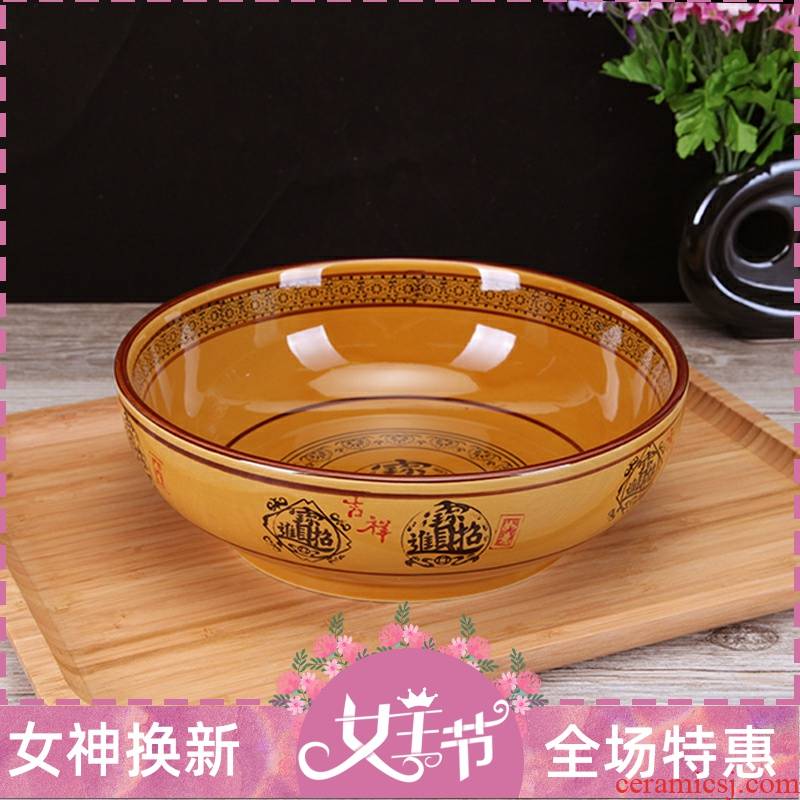 A Warm harbor large bowl, so ceramic sour pickled cabbage boiled sweet household large bowl of fish noodles food bowl of soup bowl hotel