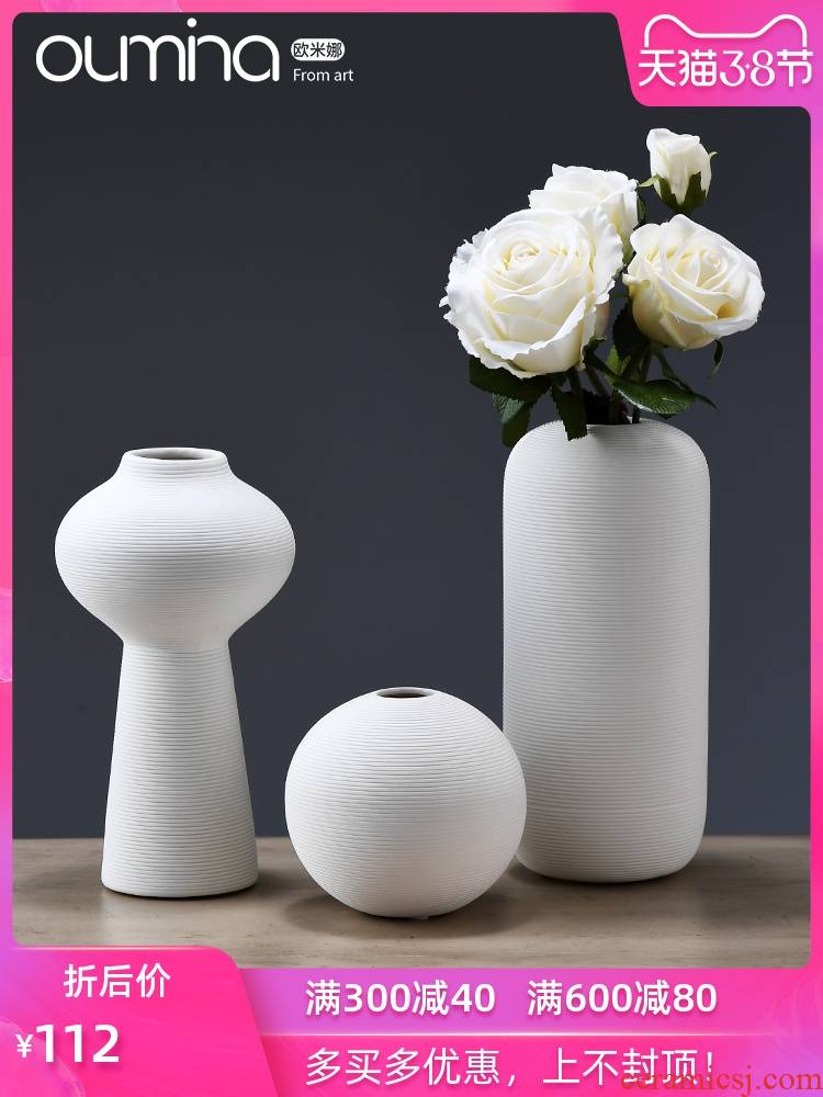 New Chinese style ceramic flower implement the mina furnishing articles, small pure and fresh and home decoration ideas dried flowers flower arrangement sitting room adornment