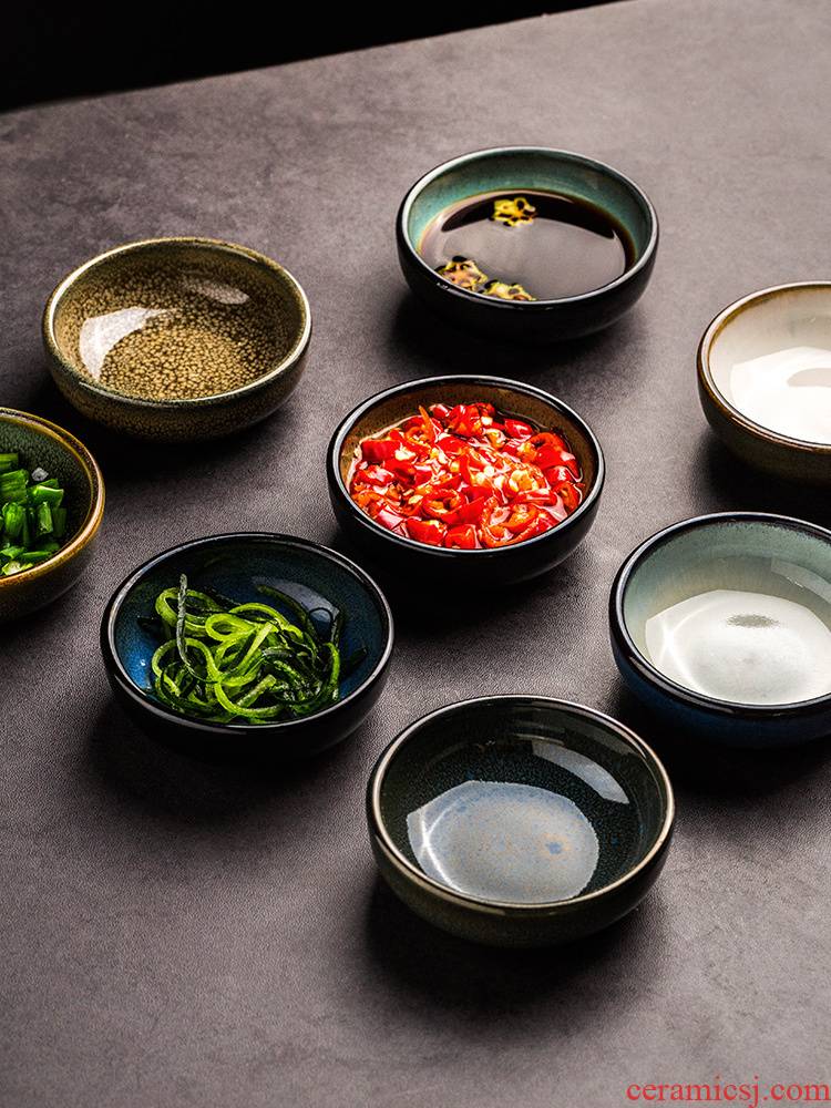 Porcelain color beauty creative ceramic tableware flavor dish of sauce dish snack plate dip the dish of soy sauce vinegar dish small home plate