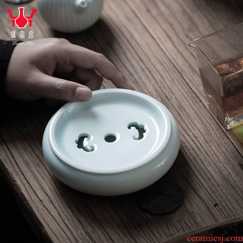 Clock home up ceramic pallet kunfu tea home snacks for pot bearing reservoir type dry tea set tea service parts