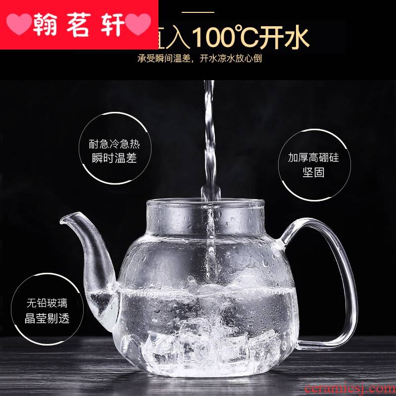 Glass teapot household electric TaoLu boiled tea, tea set more suit special high - temperature hot little boiling water pot