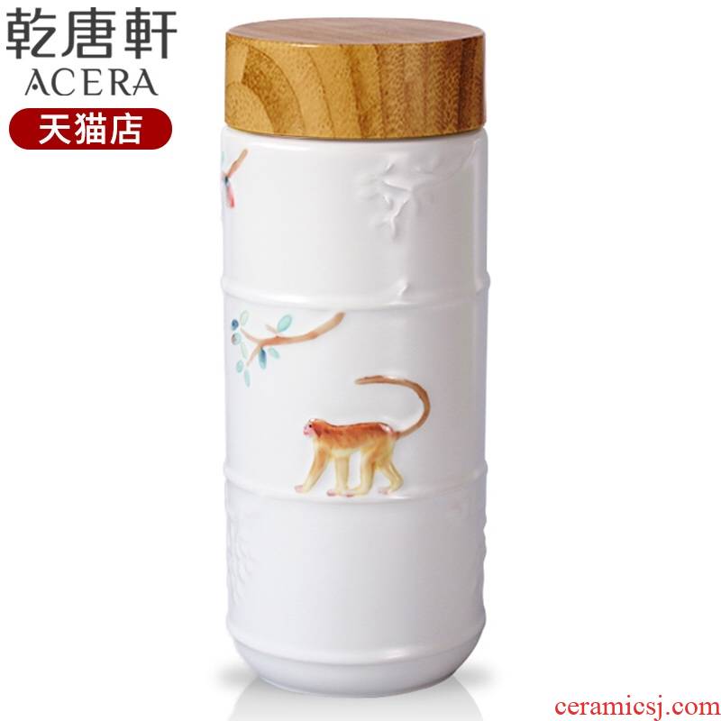 Dry Tang Xuan live monkey cup coloured drawing or pattern to carry cup double in 350 ml will "bringing a ceramic tea cup
