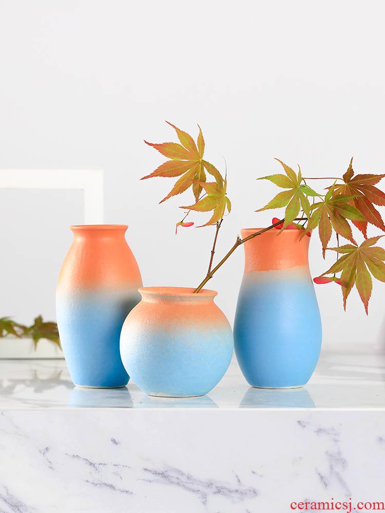 Contracted and I ceramic vase furnishing articles sitting room gradient flower arrangement flowers, dried flowers, flower porch household act the role ofing is tasted