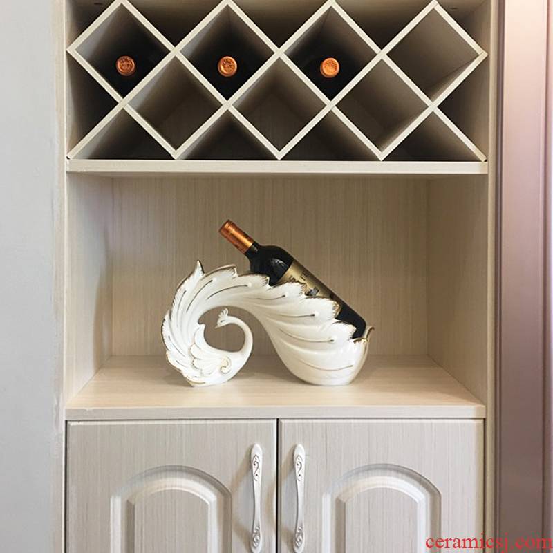 European wine accessories creative I household ceramic table wine rack sitting room place version into gifts