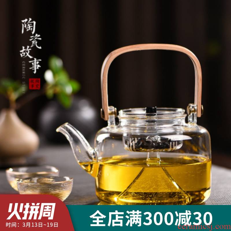 Ceramic story glass kettle boiling kettle and heat - resistant glass teapot cooked tea machine electricity TaoLu suits for