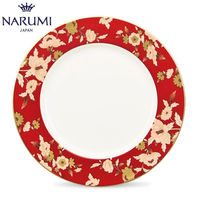 Japan NARUMI song sea Mirei 27 cm series snack plate (red) ipads porcelain plate 51702-1557