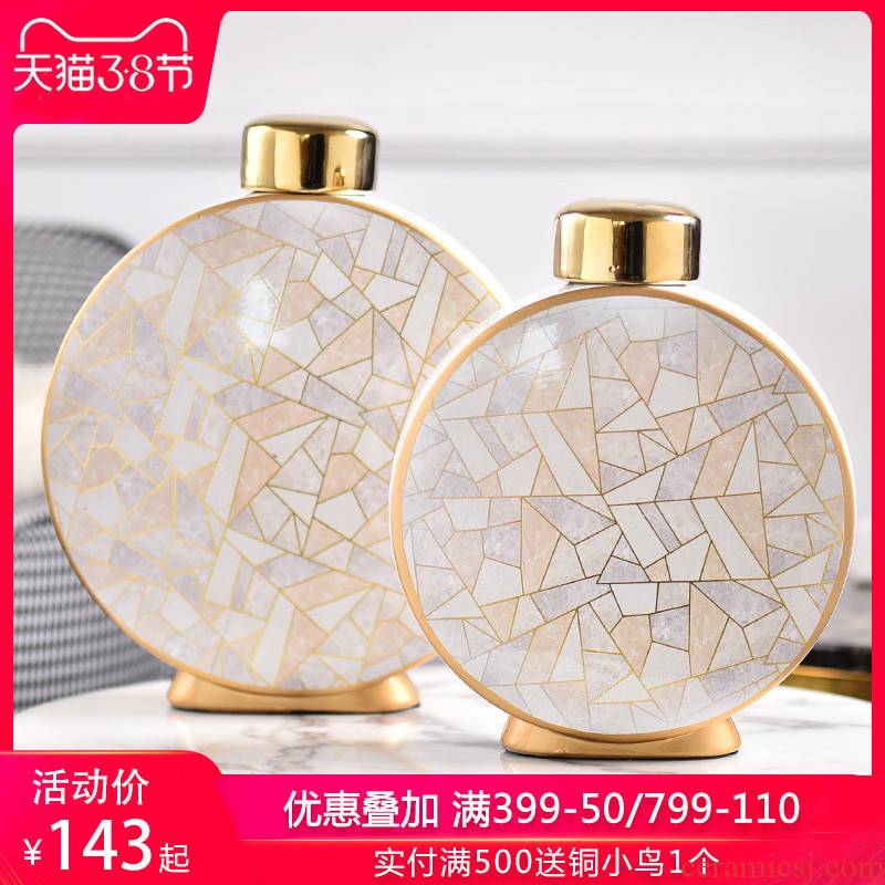 Light key-2 luxury furnishing articles contracted household act the role ofing is tasted flower arranging ceramic vase mesa of I sitting room adornment