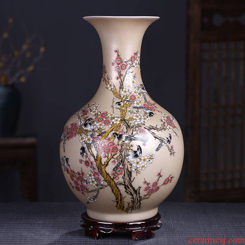 Good clubs at the jingdezhen ceramics powder enamel vase household adornment handicraft decoration furnishing articles in the living room