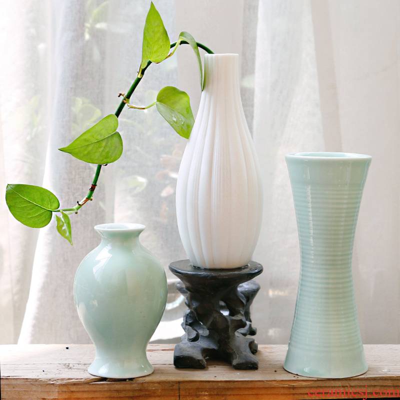 Sitting room place flowers other lucky bamboo hydroponic ceramic vase dried flower flower plant flowers, flowers home