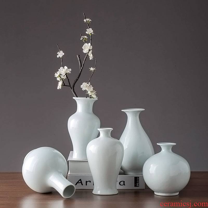 Modern new Chinese style table dry flower is placed flowers in jingdezhen ceramics decoration home sitting room adornment