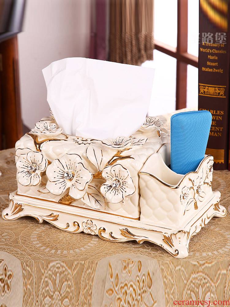 St way fort European creative tissue boxes sitting room tea table remote receive a case carton furnishing articles ceramic tissue box