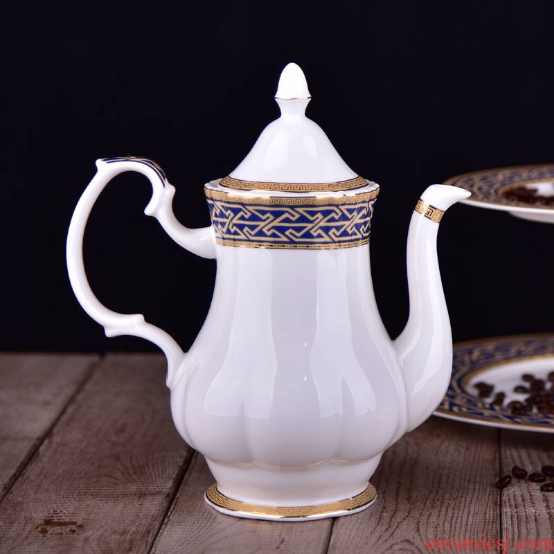Larry f ceramic coffee pot set tea pot milk pot pottery teapot large - sized cold teapot flower pot kettle