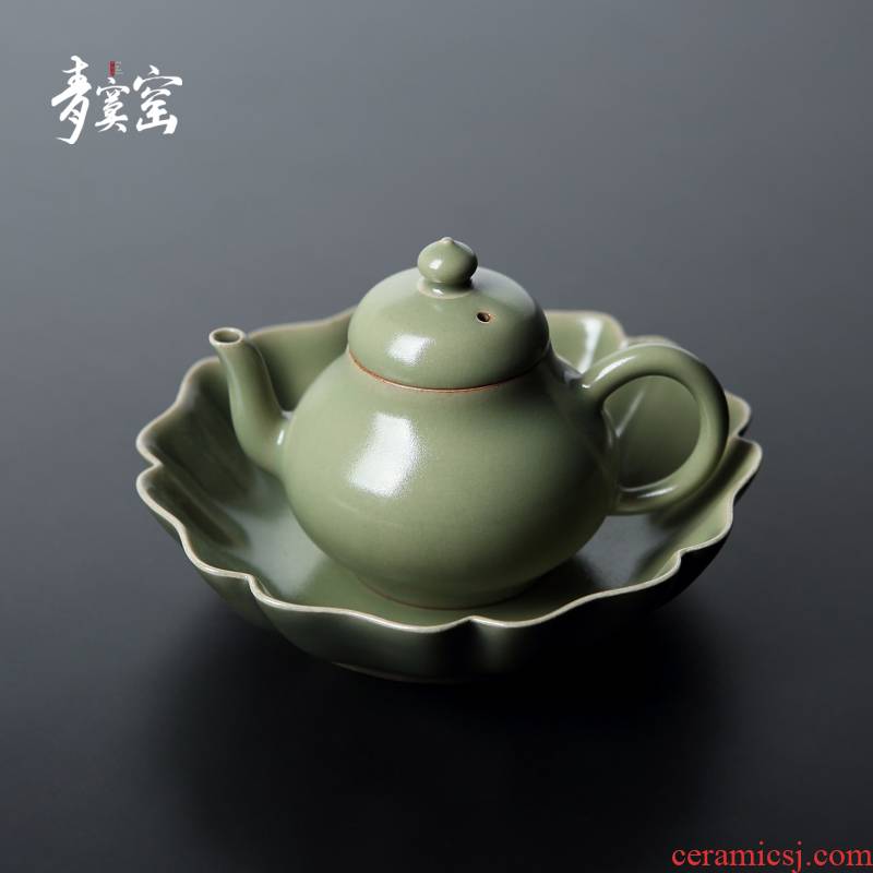 Maintain secretary glazed green was jingdezhen ceramic cups masters cup personal kung fu sample tea cup manually on the teapot