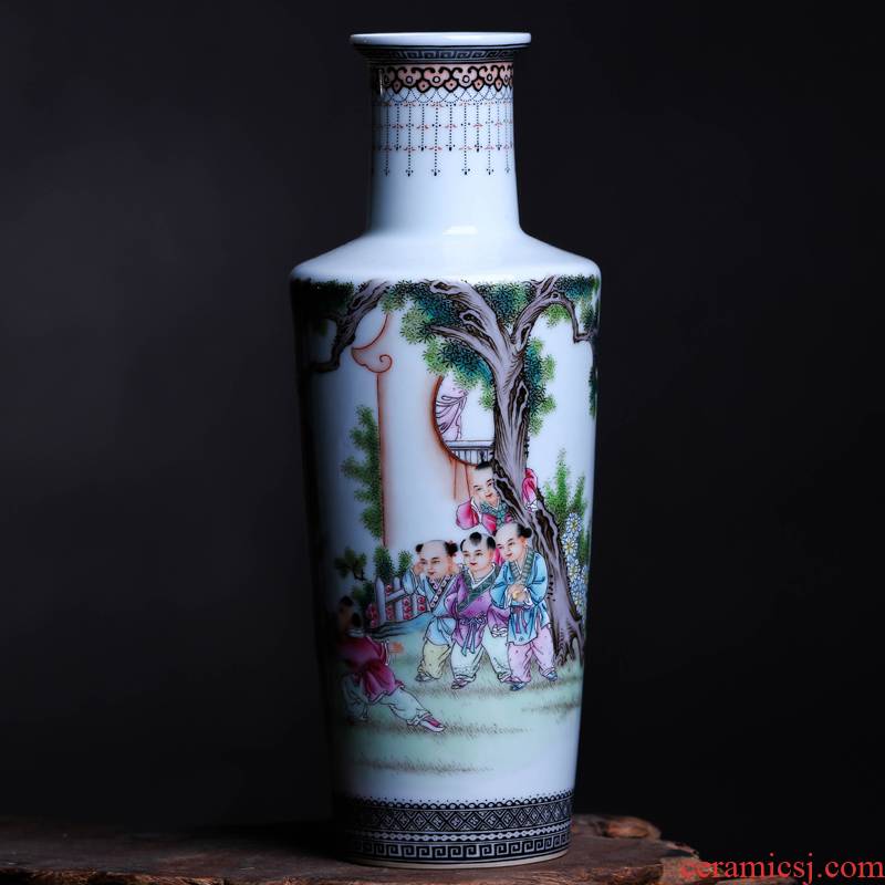Offered home - cooked vase is placed in jingdezhen ceramic flower implement sitting room flower arranging act the role ofing is tasted household decoration decoration art restoring ancient ways
