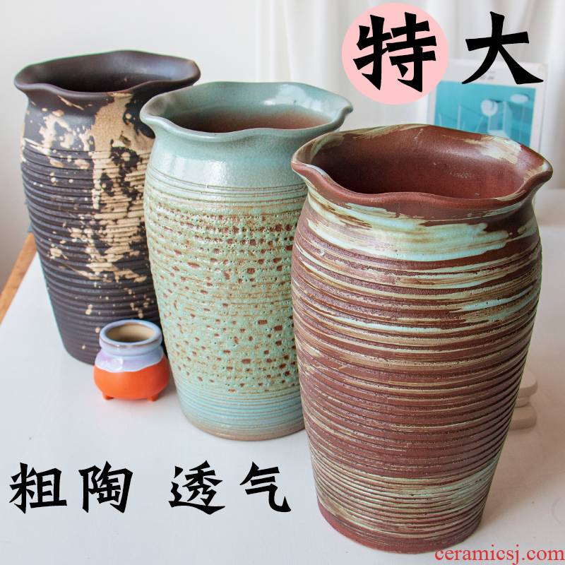 More purple orchid garden flowerpot breathable much meat the plants to heavy Chinese rose, ceramic POTS specials mage flowerpot