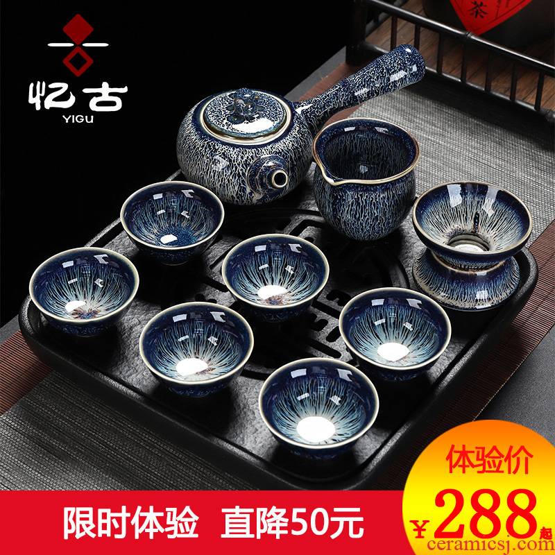 Have light tea set home office thus kung fu gift ceramic teapot up of a complete set of tea cups
