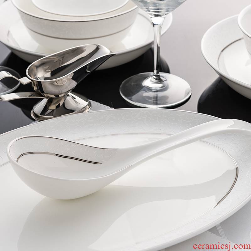 Ronda about ipads porcelain tableware big spoon, creative spoons ceramic household spoons European - style Barcelona spoon