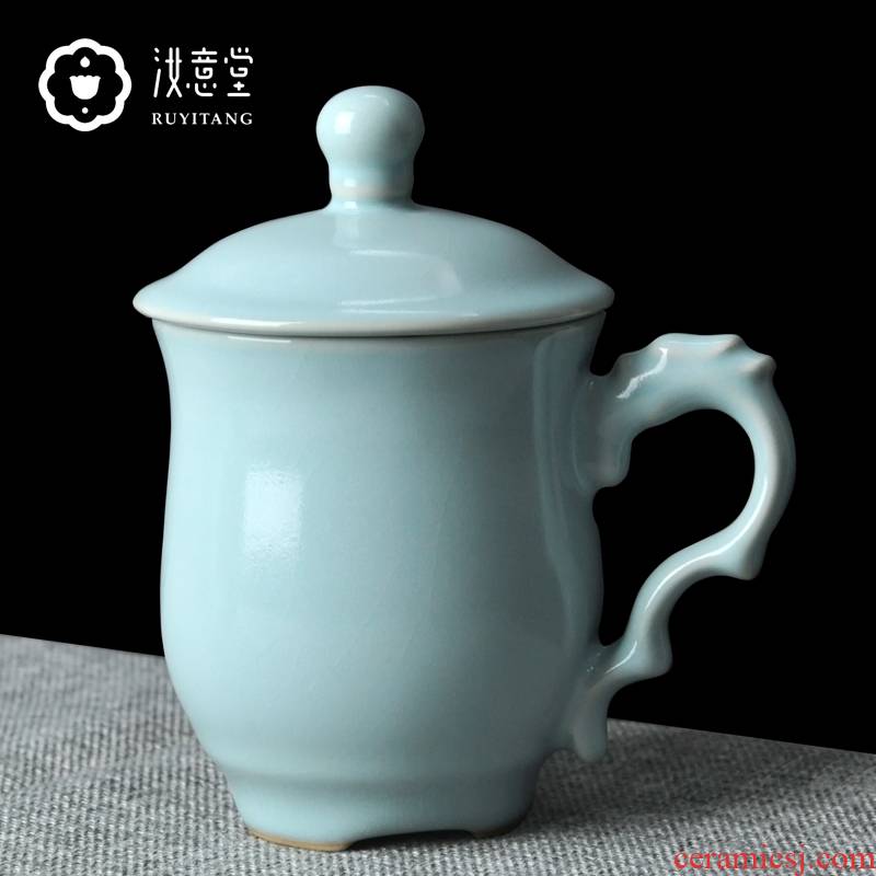 Your up porcelain teacup ceramic cups with cover leading Chinese mark cup cup cup men 's office business gifts