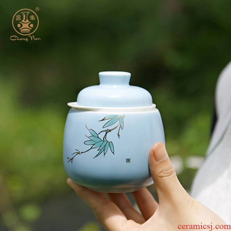 Chang south jingdezhen ceramic crack cup travel a pot of a portable personal gifts multi - purpose office tea set