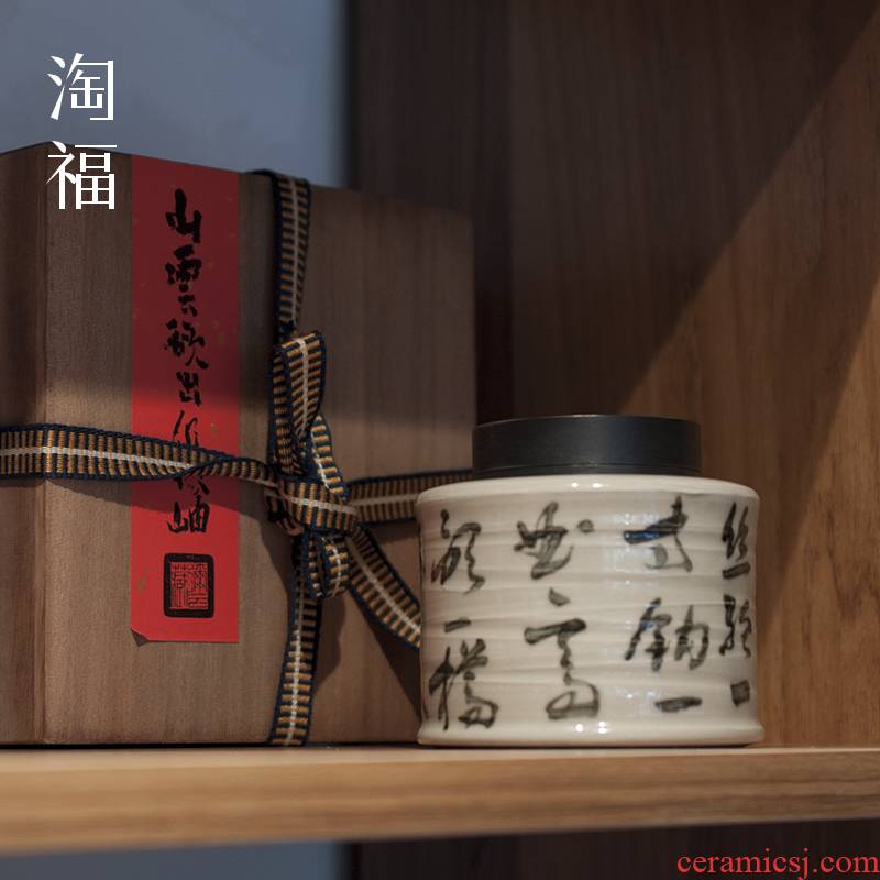 Jingdezhen ceramic tea pot seal pot home small save tea POTS storage containers of tea zero POTS