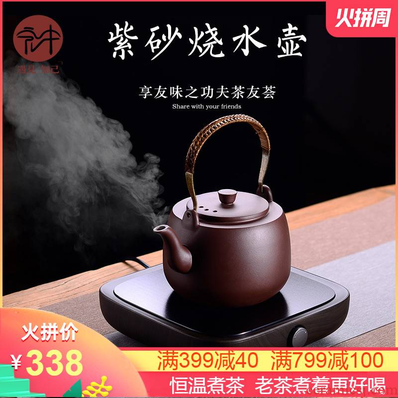Macro electrical TaoLu tea stove teapot yixing purple sand boil the pot in the kettle tea suit boiled black tea tea