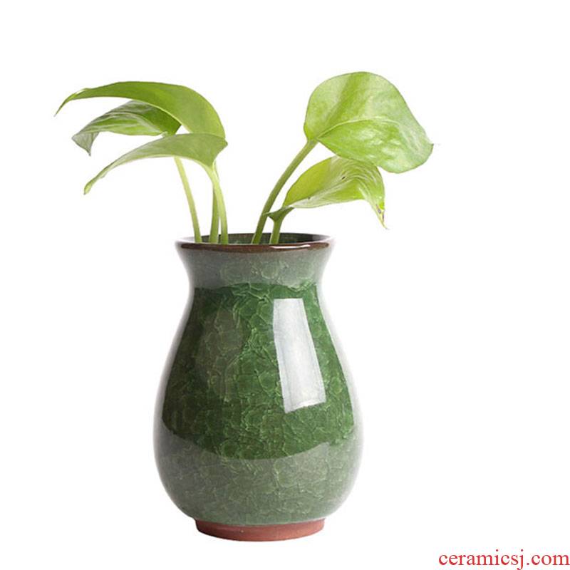Water raise money plant ceramic vases, flower receptacle copper wire grass the plants flower pot hydroponic hyacinth flower implement indoor desktop furnishing articles
