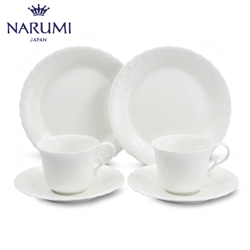 Japan NARUMI/sound sea Silky White pair afternoon tea ipads China 9072-20880