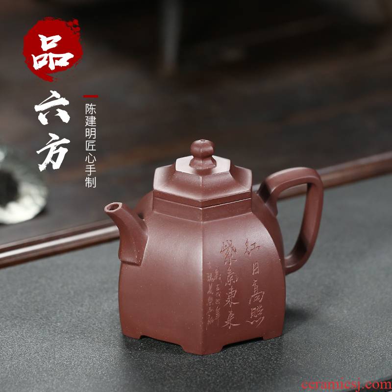 Yixing ceramic story it pure manual master famous authentic tea tea teapot capacity of the National People 's meets