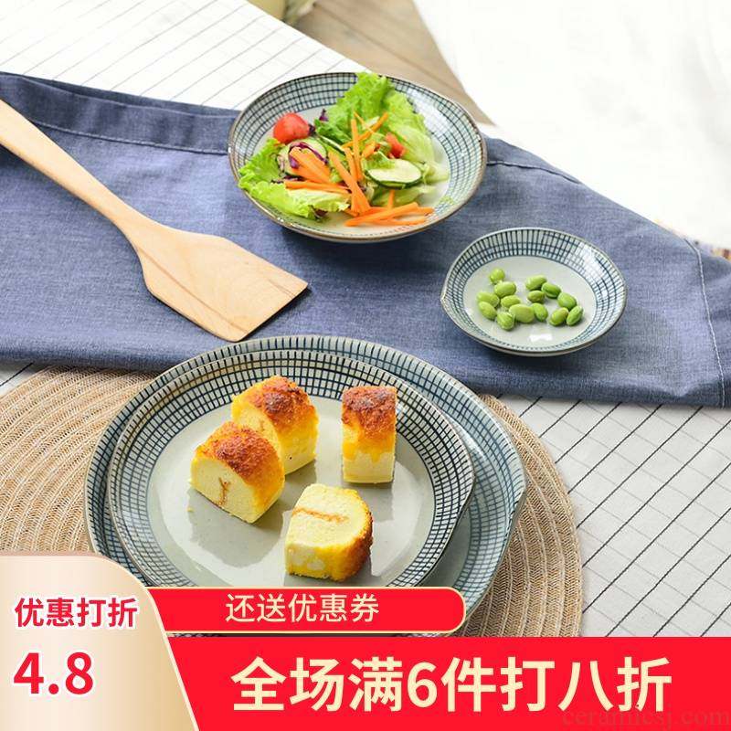 Three ceramic hotel tableware creative dishes ltd. grid abnormity restaurant dishes dumplings plate household tadpoles plate