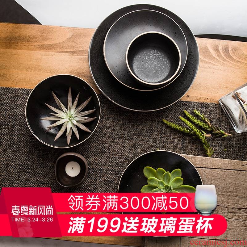 And C4 western - style ceramic creative dishes plate tableware of western food steak pasta dish household rice bowls soup bowl