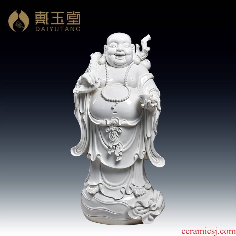 Yutang dai large laughing Buddha statute ceramics handicraft furnishing articles/1.1 meters large bag of maitreya D12-32