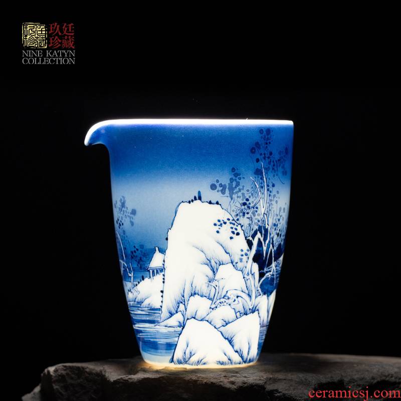 About Nine katyn ceramic chick jingdezhen blue and white manually well fair keller cup kung fu tea set points of tea, tea accessories