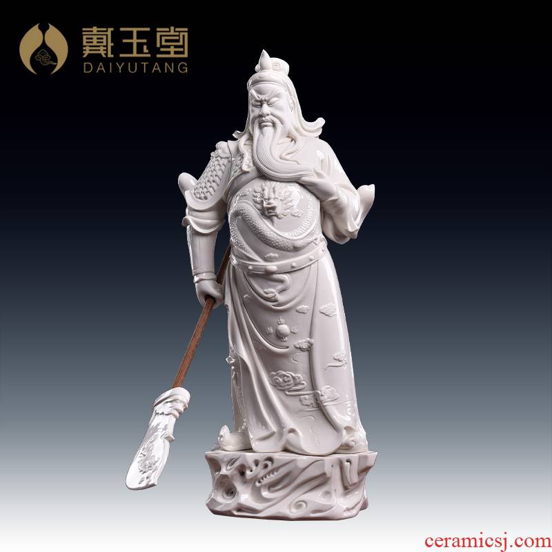 Yutang dai dehua white porcelain broadsword wu guan gong furnishing articles coloured drawing or pattern the god of wealth made dao guan Sir Zhong household gods