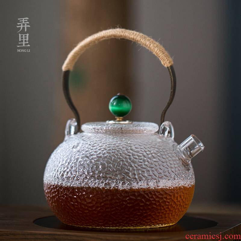 Opals household heat - resistant glass tea set filter boiled tea electric teapot TaoLu pot of boiling water to girder teapot