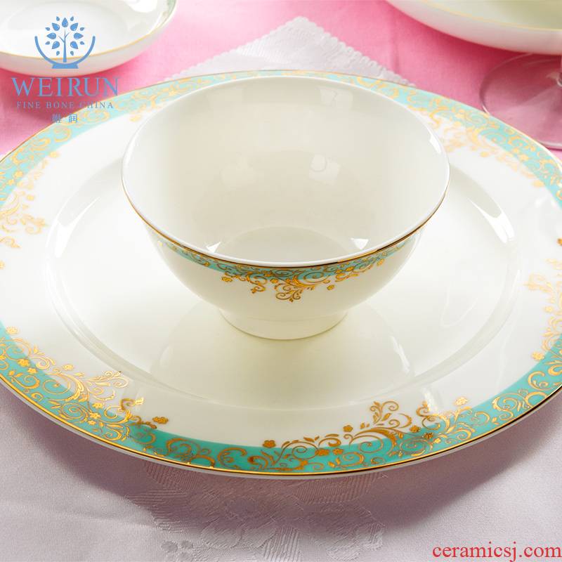 Only embellish dishes item ipads porcelain tableware home dishes with Chinese style eat bowl chopsticks dishes an inset jades item rainbow such use