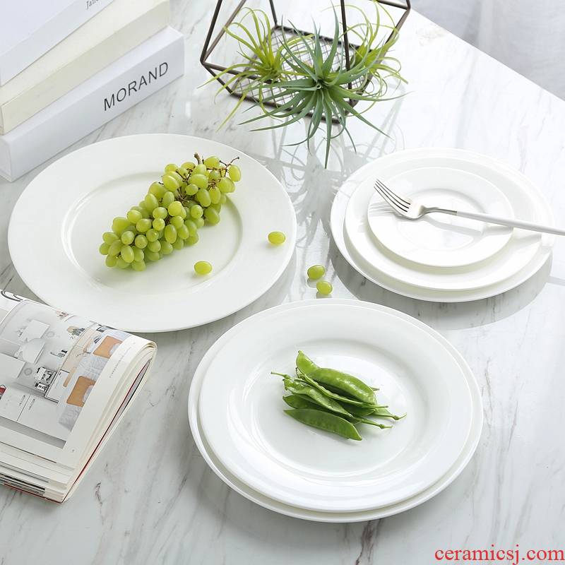 Porcelain show creative source disk beefsteak ipads Porcelain dish dish compote hotel ceramic plate plate suit